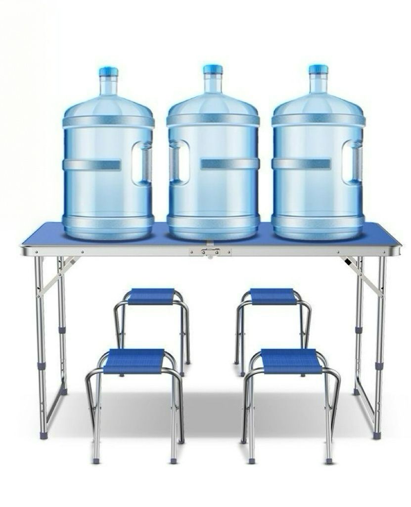 Miniatura 2 de Mesa plegable 4 sillas - Color: verde